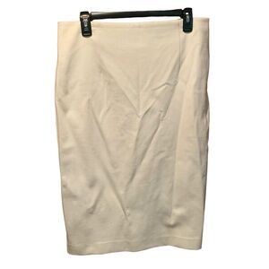 Le Chateau Straight Pencl Skirt in White Size 12